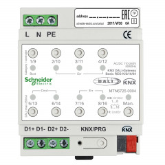 KNX - actionneur éclairage avec interface DALI - 2L - 32G - 128 ballasts