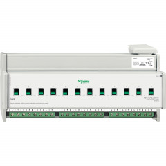 KNX - actionn. de commutation - 12x230V - 16A - à détection courant+cde manuelle