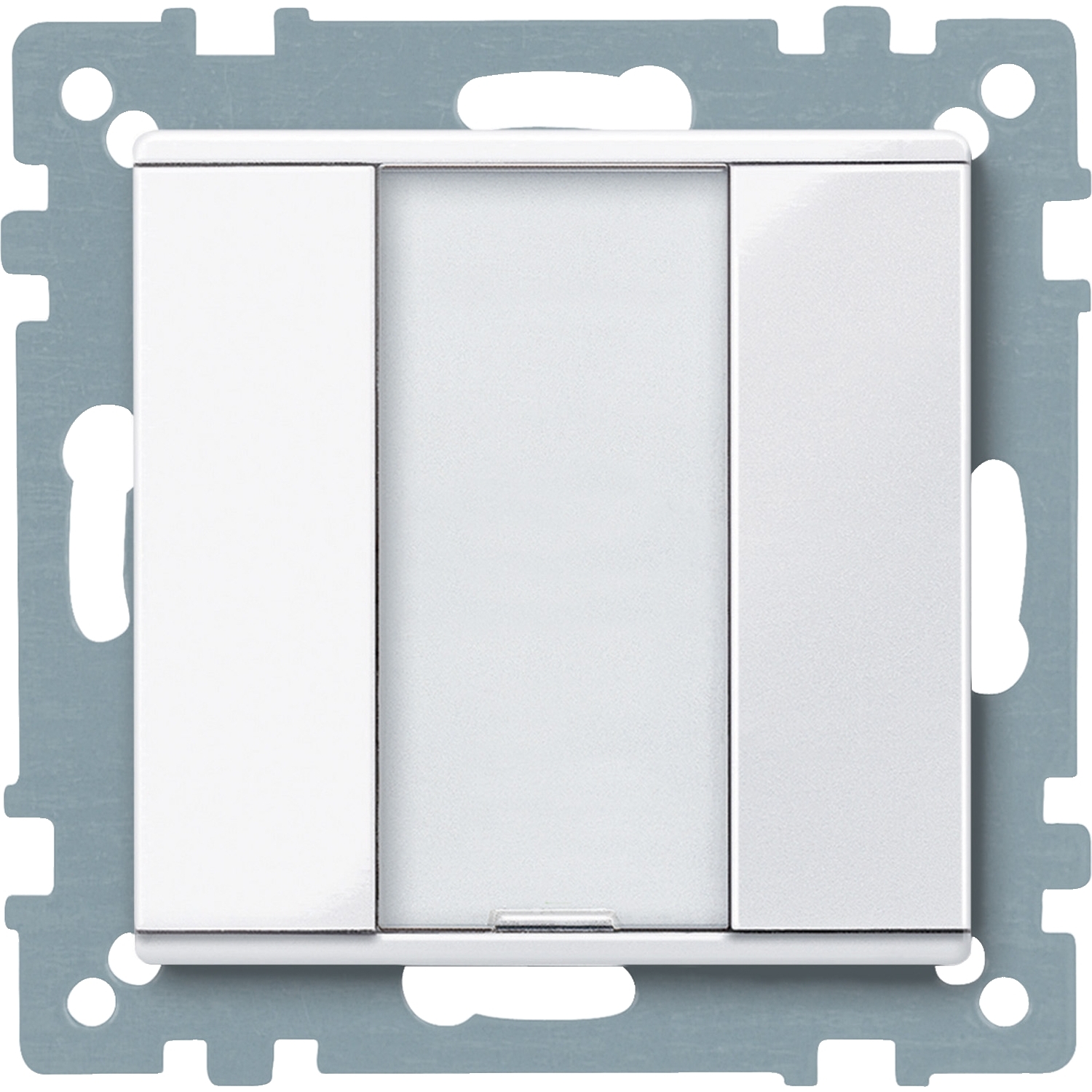 KNX M-Plan - commande multifonction - 2 BP - antimicrobien brillant