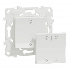 Wiser Unica - interrupteur centralisé sans fil 2 ou 4 BP - Blanc