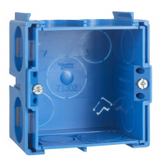 Modulo - boîte carrée à sceller - 1 poste - profondeur 40mm