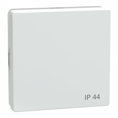 D-Life - enjoliveur pour commande simple IP44 avec joint - blanc lotus