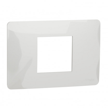 Unica Studio - plaque de finition - Blanc - 2 modules