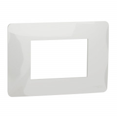 Unica Studio - plaque de finition - Blanc - 3 modules