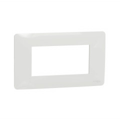 Unica Studio - plaque de finition - Blanc - 4 modules