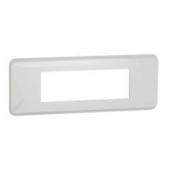 Unica Pro - plaque de finition - Blanc - 6 modules