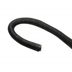 Unica System+ - Gaine-câble en tissu auto refermant L - Noir
