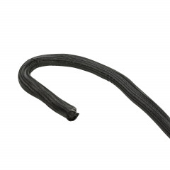 Unica System+ - Gaine-câble en tissu auto refermant M - Noir