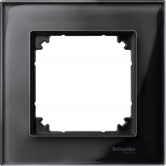 Merten M-Plan - plaque de finition - 1 poste - verre noir