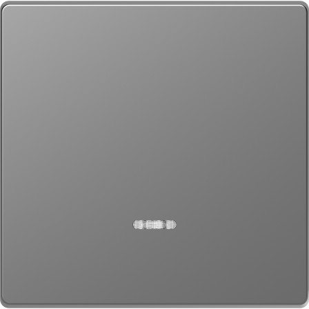 D-Life - enjoliveur pour commande simple avec voyant - acier