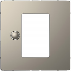 D-Life - enjoliveur pour thermostat programmable écran tactile - métal nickel