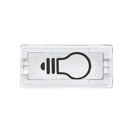 D-Life - symbole de rechange hublot d'enjoliveur - transparent picto ampoule