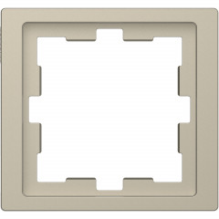 D-Life - cadre de finition - blanc sable - 1 poste