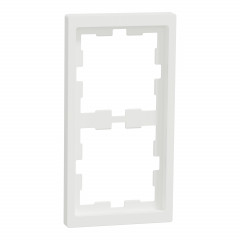 D-Life - cadre de finition - blanc nordic mat - 2 postes