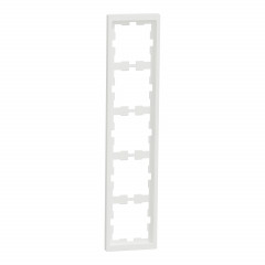 D-Life - cadre de finition - blanc nordic mat - 5 postes