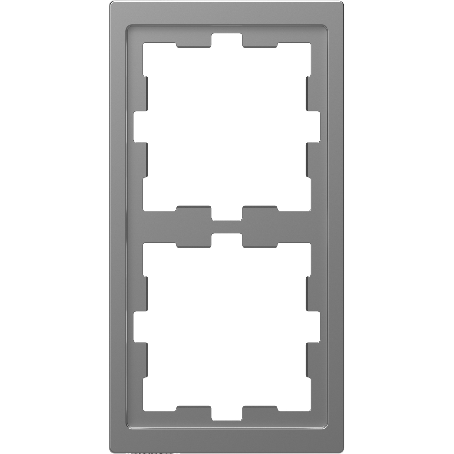 D-Life - cadre de finition - acier - 2 postes