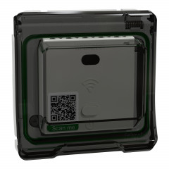 Mureva Styl - Répéteur wifi avec adaptateur - composable - IP55 - IK07 - gris