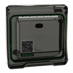 Mureva Styl - Répéteur wifi avec adaptateur - composable - IP55 - IK07 - blanc