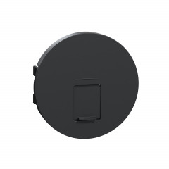 Odace anthracite - enjoliveur seul prise RJ45 simple