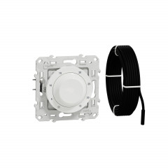 Odace - thermostat - blanc - 10A pour plancher chauffant - livré avec sonde