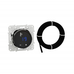 Odace - thermostat fil pilote à ecran tactile noir