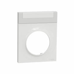 Odace Styl - Pratic - plaque - blanc avec porte-étiquette - 1 poste