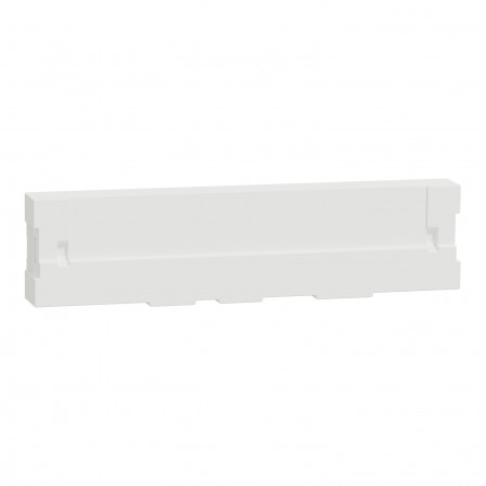 Odace Styl - Pratic - plaque blanc - porte etiquette avec bloc lumineux -1 poste