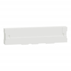 Odace Styl - Pratic - plaque blanc - porte etiquette avec bloc lumineux -1 poste