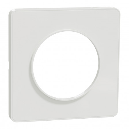Odace Touch - plaque de finition 1 poste - blanc RAL9003