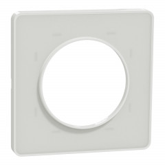 Odace Touch - plaque Translucide - blanc - 1 poste