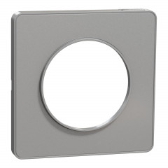 Odace Touch - plaque de finition - 1 poste - aluminium