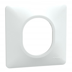 Ovalis - Lot de 360 plaques de finition de coloris blanc S320702