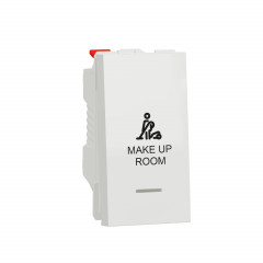 Unica - commande pour chambre hôtel - symbole MUR - 1 mod - Blanc - méca seul