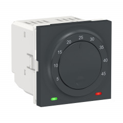 Unica - thermostat pour plancher chauffant - 10A - Anthracite - méca seul