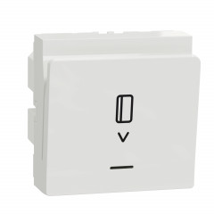 Unica - commande à carte électronique - 2 modules - Blanc - mécanisme seul