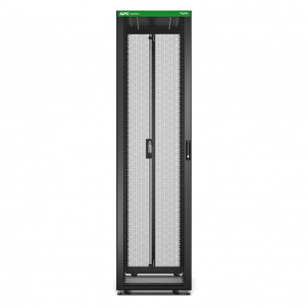 Baie EasyRack 600mm/48U/1000mm avec toit, sans panneau latéral, roulettes, noir