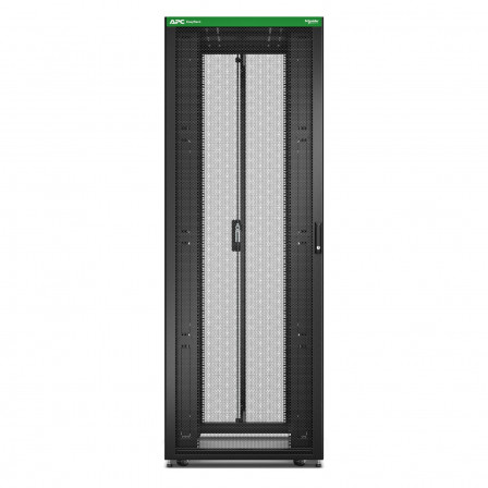 Baie EasyRack 800mm/48U/1200mm avec toit, sans panneau latéral, roulettes, noir