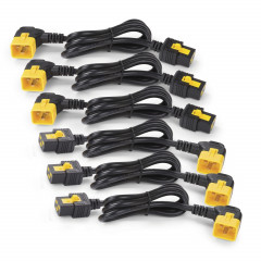 APC, Power Cord Kit (6 ea), Locking, C19 to C20 (90 Degree), 1.8m