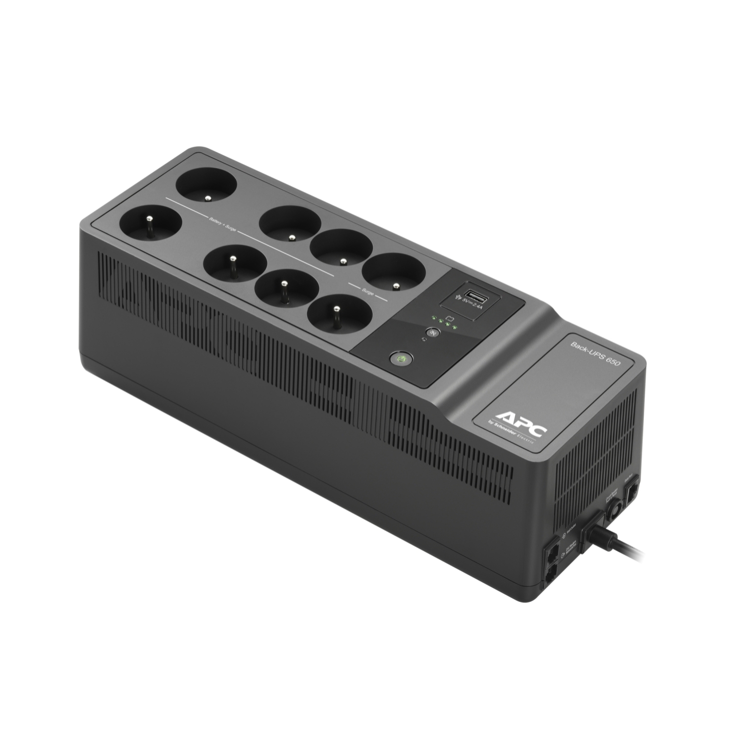 Back-UPS - Onduleurs monophasés Off-Line -650VA - 230V - 1USB - 6+2 Prises FR