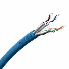 Actassi - câble CL-MNC - Cat6A U/FTP D - 4paires 550Mhz bleu - au mètre linéaire