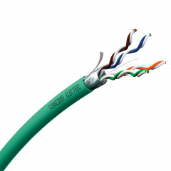 Actassi - câble CL-C - Cat6 F/UTP D - 4paires 250Mhz - vert - au mètre linéaire