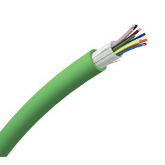 Actassi - câble optique FL-C - OM4 - 12 FO - TB - D - vert - au mètre linéaire