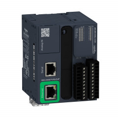 Modicon M221 Book, contrôleur 16E/S relais, port Ethernet+série, 24VCC, vis