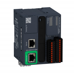 Modicon M221 Book, contrôleur 16E/S relais, port Ethernet+série, 24VCC, ressort