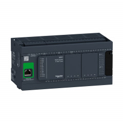 Modicon M241, contrôleur 40E/S NPN, ports Ethernet+2 série, 24VCC