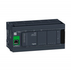 Modicon M241, contrôleur 40E/S PNP, ports Ethernet+2 série, 24VCC
