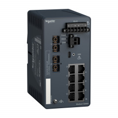 Modicon Switch administré - 8 ports cuivre & 2 ports fibre multimode - durci