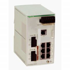 switch Ethernet managé basique - 6 ports cuivre - 2 ports fibre multimode