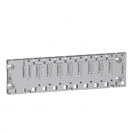 Modicon X80 - rack - 8 positions Ethernet+bus X pour M580 - durci