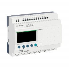 Zelio Logic - relais intelligent compact - 20 E/S 100..240Vca - ss horl. - affi.